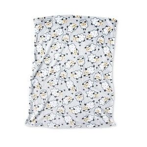Parent’s Choice Walmart Grey White Sheep Lamb Plush Baby Blanket Unisex New